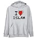 Hoodie Mens Heather Gray "I love Islam " Religions