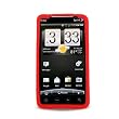 HTC EVO 4G (Sprint) Silicone Soft Protector Skin Case Red