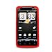 HTC EVO 4G (Sprint) Silicone Soft Protector Skin Case Red