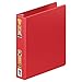 Wilson Jones Heavy Duty Round Ring Binder with Extra Durable Hinge, 1.5-Inch, Red (W364-34-1797)