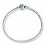 Sterling Silver Reflections Clasp Bead Bracelet - 7.5 Inch - JewelryWeb