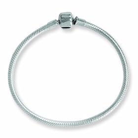 Sterling Silver Reflections Clasp Bead Bracelet - 7.5 Inch