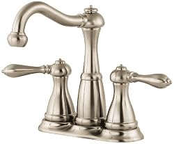 Pfister 046-M0BK Marielle Double Handle Mini-widespread/Centerset Lavatory Faucet, Satin Nickel