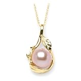 Freshwater Pearl Necklace in 14K Yellow Gold