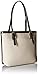 Anne Klein Perfect Tote Small Shopper, Bone/Black/Black