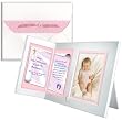 "Numbers 6:24" Baptism, Christening, Baby Blessing Personalized Picture Frame Gift - Girl