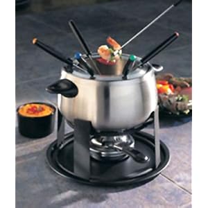 Stainless Steel Meat Fondue Set By Home Presence-11pcs. by 
