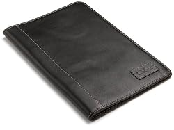 Cole Haan Hand-Stained Pebble Grain Leather Kindle Cover with Hinge (Fits 6" Display, 2nd Generation Kindle), Black
