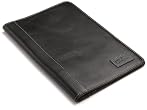 Cole Haan Hand-Stained Pebble Grain Leather Cover for 2nd Generation Kindle with Hinge,Black