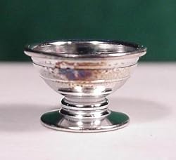 Dollhouse Miniature Clare-Bell Brass Silver Fruit bowl