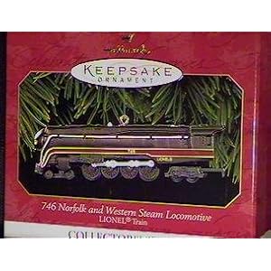 Hallmark Keepsake Ornament 746 Norfolk and Western Steam Locomotive Lionel 1999 Train