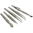 5 Jewelers Tweezers Beading Soldering Bench Repair Tool