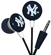 iHip MLF10169NYY MLB New York Yankees Printed Ear Buds, Blue/Red