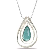 16" Necklace with Ancient Roman Glass and Cut Out Design Pendant