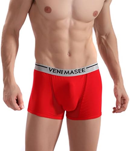 DESMIIT Men's Transparent High Elasticity Boxer Briefs US Medium