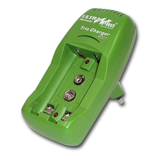 Ultra Pro Trio BC 01 Batterie Ladeger&auml;t f&uuml;r AA, AAA, 9 Volt