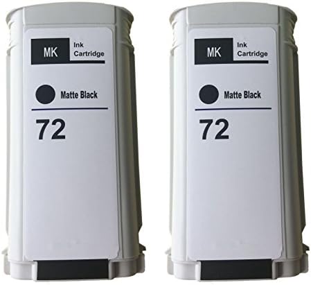 Colorful Store (130ml) 2 Pcs Compatible ink cartridge for HP72 Matte Black for HP designjet T1100 T1200 T2300 T610 T790 printer
