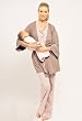 The Olian 4 pc Twin Print Nursing Pajama Set