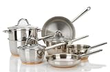 Ethos Saucepan Set, Copper Based, Stainless Steel, 7 Piece