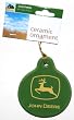 John Deere Ceramic Ornament, John Deere, 2 7/8 Inches Round (1 Each)