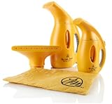 Joy Mangano Newly Designed 900-Watt My Little Steamer® & Go Mini® Deluxe Set - Golden Yellow