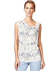 Autograph Wood Bark Print Drape T-Shirt