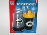 GREEN BAY PACKERS 8 oz. Team Logo Kids No-Spill SIPPY CUP (2 Pack) by WeSellSports