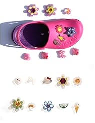 Toy: 10 Pieces Chameleons Jibbitz for Crocs Shoe Charms for Wristband Bracelets Hello Kitty Gemstone Flowers Ice Creams etc Color Change In Sun / Sunlight Color Changes - Shoe Charms