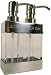 RSVP Twin pump dispenser soap & loation Stainless Steel & Acrylic