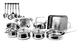 Metro Cookware 21 Piece Set, Stainless Steel