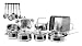 Metro Cookware 21 Piece Set, Stainless Steel