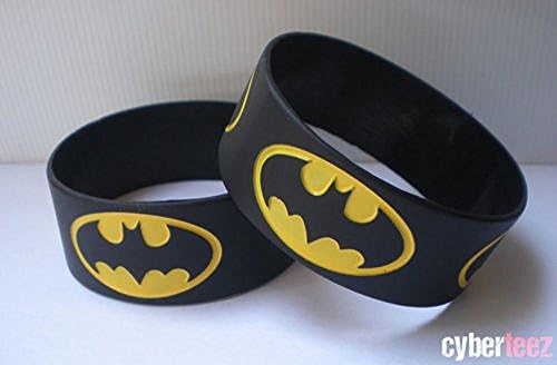 Batman Dc Comics Silicone Rubber Wristband Bracelets Black Color