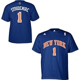 NBA Men's New York Knicks Amar'e Stoudemire #1 Name & Number Tee (Royal, XX-Large)