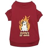 RED - HALLOWEEN T-SHIRT - DADDY'S LIL' DEVIL