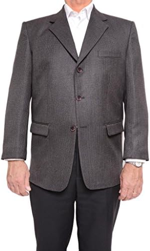 Victorio De Milano Men's Blazer 40 Charcoal Gray