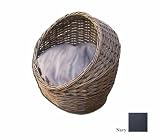ODonnell Industries 55000 Large Kitty Wicker Basket - Navy Pillow It very attractive for my likes and will most likely use them the most