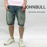 JOHNBULL ワードワーカーデニムショートパンツ「ベルトプレゼント対象商品」
