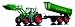 Dickie-Spielzeug 201119363 - RC Farmer Set, Ready to Run, 3-Kanal Funkfernsteuerung, 27 + 40 MHz, 60 cm, grün/rot