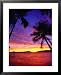 Island Sunset, Marovo Lagoon, Western Province, Solomon Islands Styles Framed Art Poster Print by Peter Hendrie, 25x31