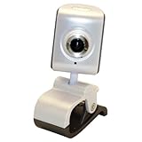 3 Megapixel White Webcam with Clip Stand and Microphone