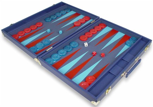 41s5eJ 37VL The Trueblue Tournament Size Backgammon Set