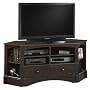 Antiqued Black Corner TV Stand Antiqued Black Paint by Sauder