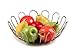 Spectrum Diversified Bloom Fashionable Steel Wire Produce Basket, Stylish Fruit Basket & Vegetable Holder, Modern Kitchen Countertop Food Storage Bowl, L x 12, W x 12, H x 3.75, Satin Nickel (21978)