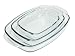 AUFLAUFFORMEN SET 3-teilig aus GLAS 3,6 L / 2,3 L / 1,4 L , backofenfeste Lasagne-Form