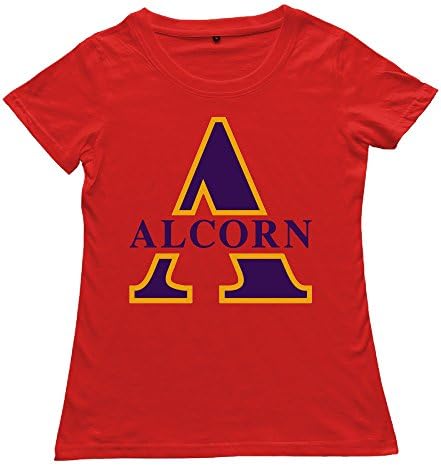Jozie Women's Alcorn State Braves Logo Short Sleeve T Shirt Size M Red
