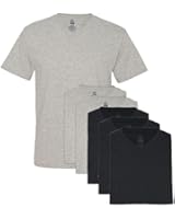 Fruit of the Loom Men's 6-Pack Stay-Tucked V-Neck T-Shirt