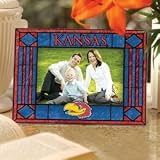 Kansas Jayhawks Art-Glass Horizontal Picture Frame
