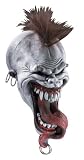 Adult Mask Horror Large Open Mouth Long Tongue Imp Demon Monster Mohawk Hair Punk Pierced 3/4 Head