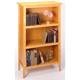 3-Shelf Bookcase - Honey Pine