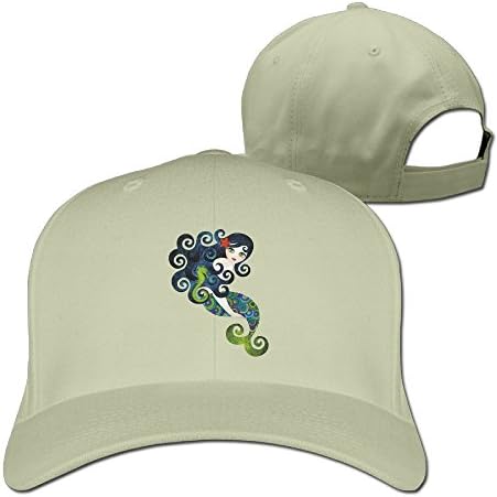 Aquamarine Mermaid Baseball Hats By Cnlowter